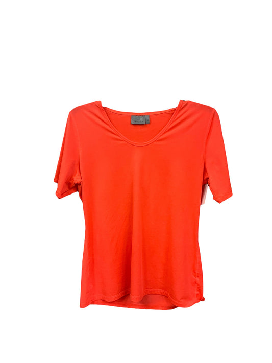 Athletic Top Short Sleeve By Athleta In Orange, Size: M