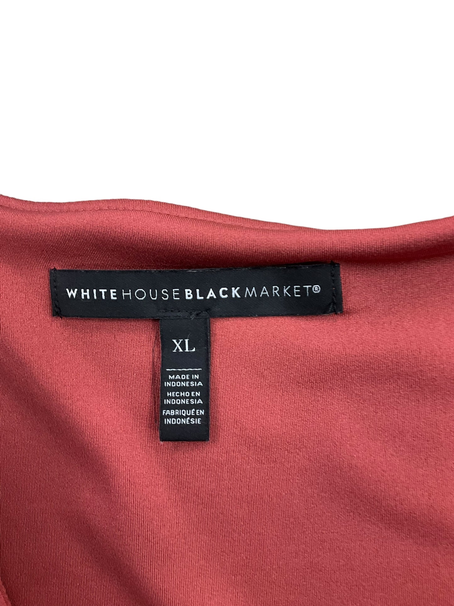 Red Top Short Sleeve White House Black Market, Size Xl