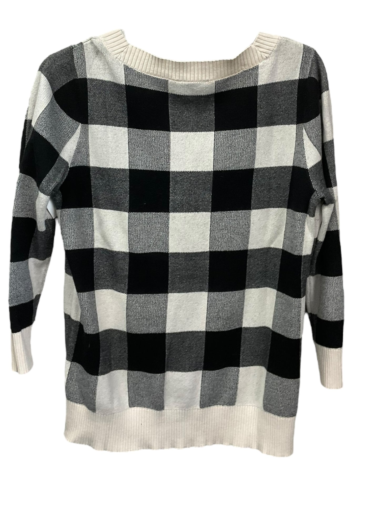 Checkered Pattern Sweater Loft, Size L