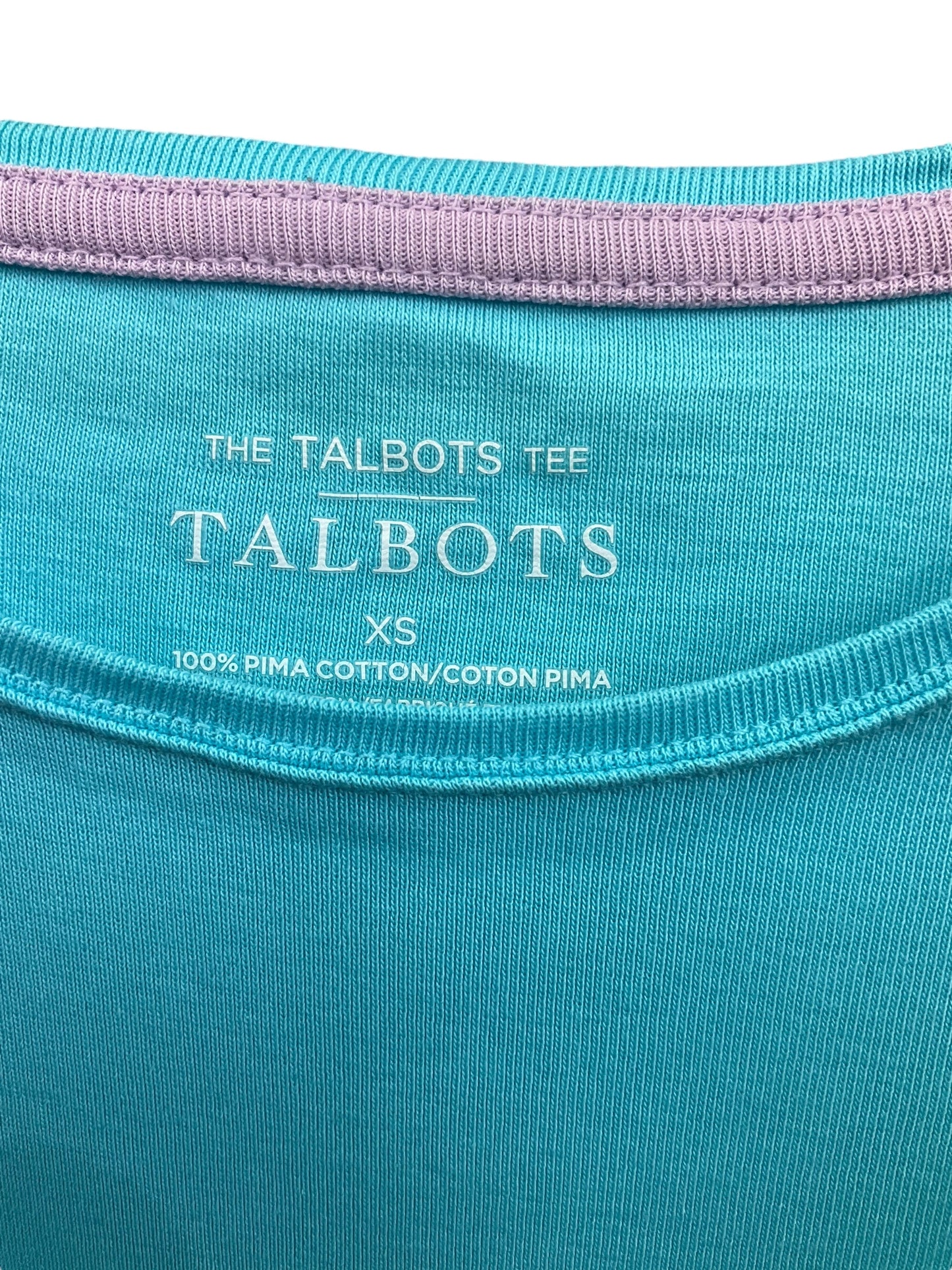 Top Short Sleeve Basic By Talbots  Size: Xs