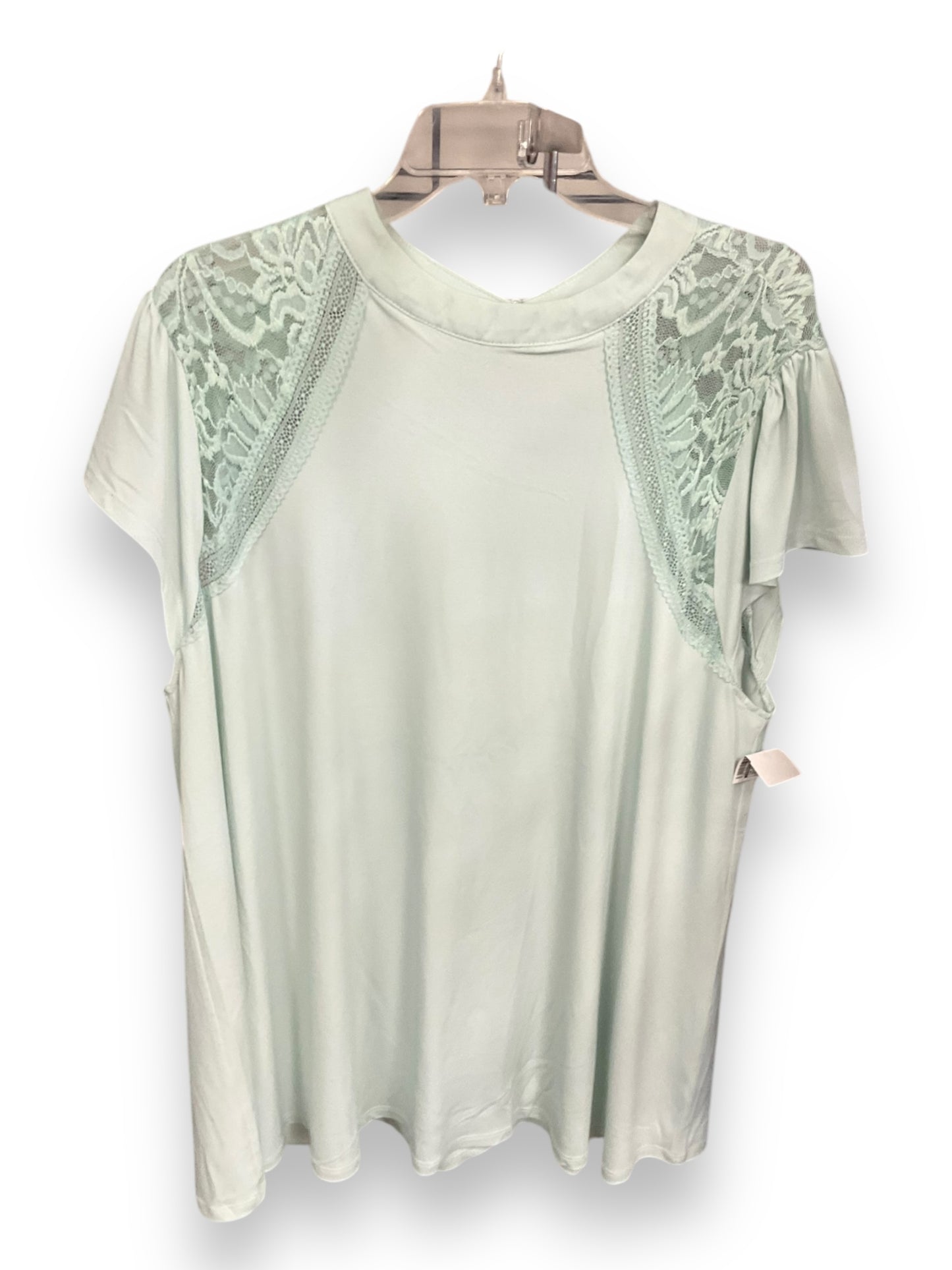 Top Short Sleeve By Torrid In Aqua, Size: 3x