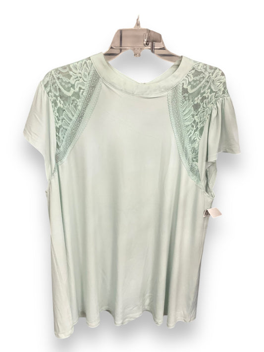 Top Short Sleeve By Torrid In Aqua, Size: 3x