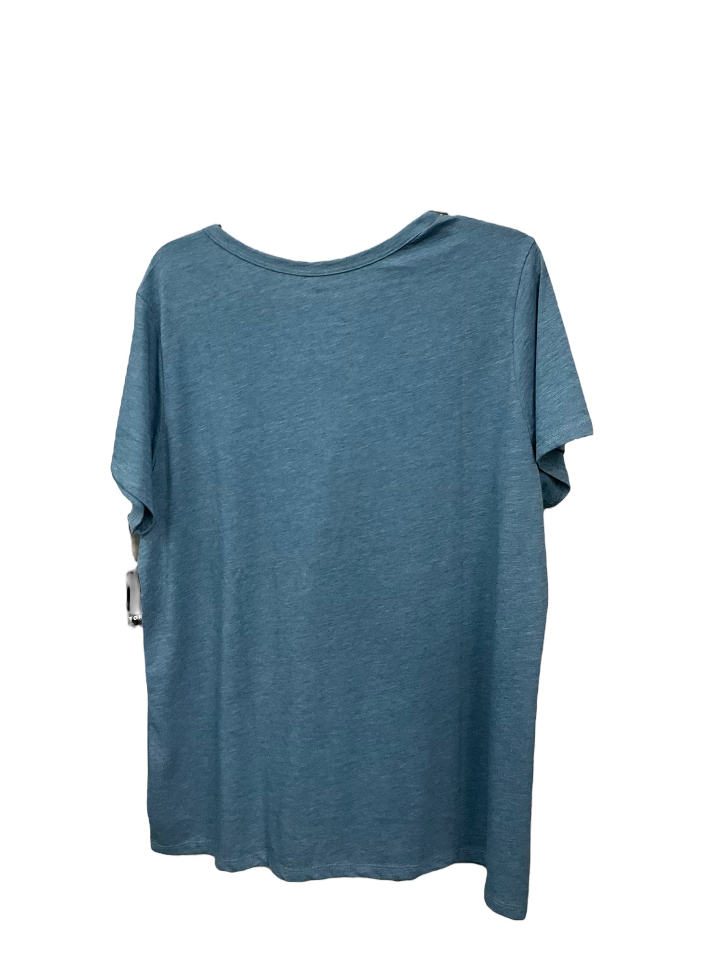 Top Short Sleeve Basic By Torrid In Blue, Size: 1x