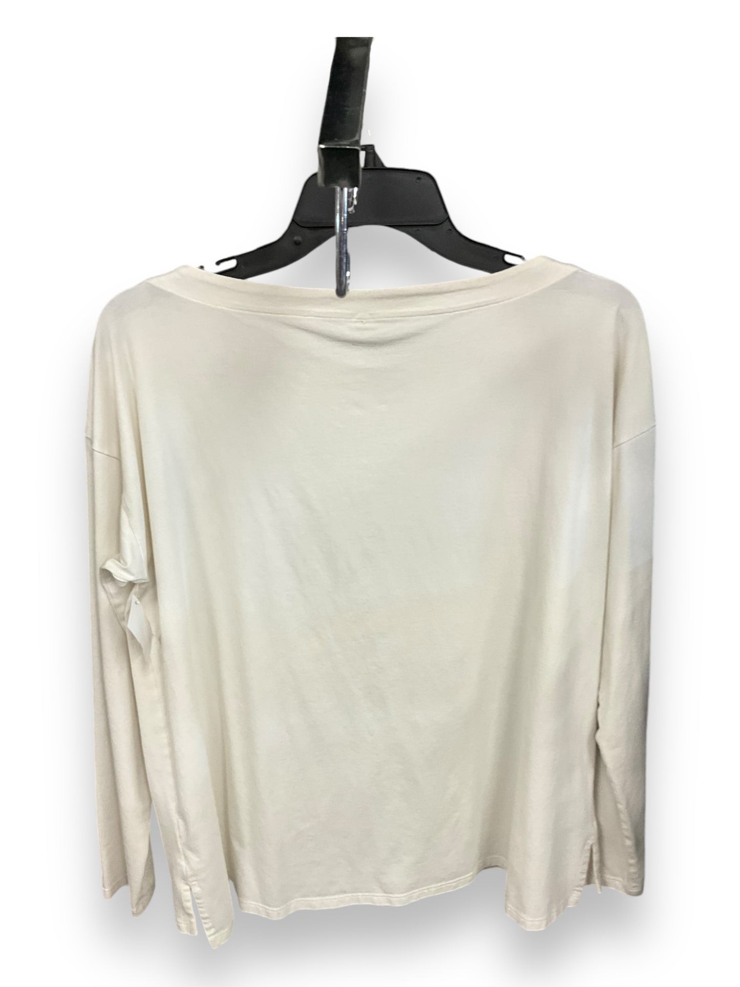 Top Long Sleeve Basic By J. Jill In Cream, Size: M