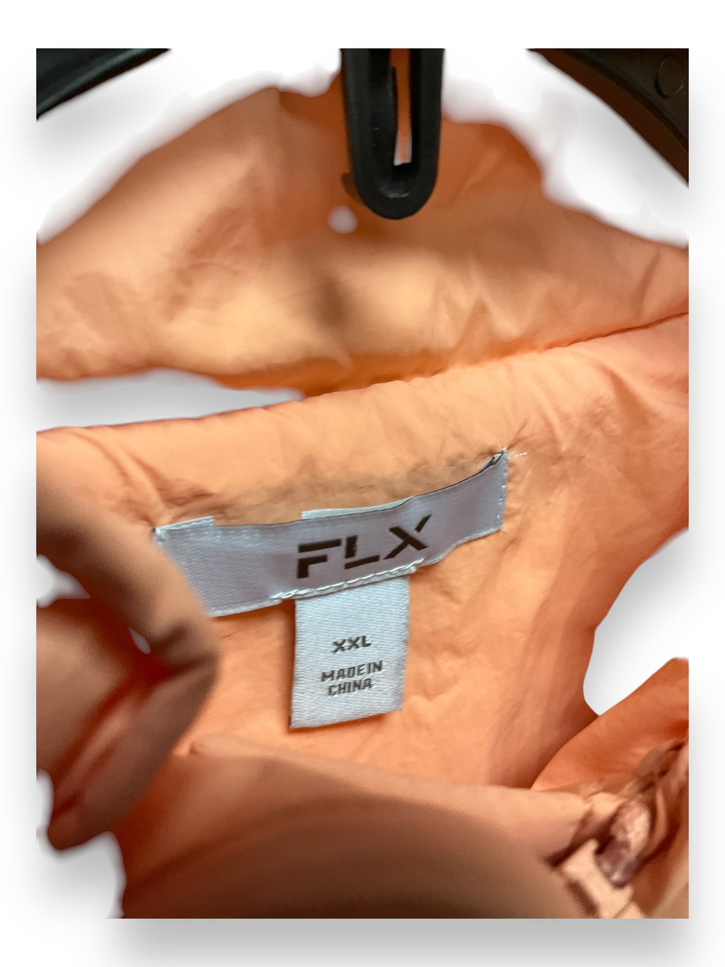 Vest Puffer & Quilted By Flx In Peach, Size: Xxl