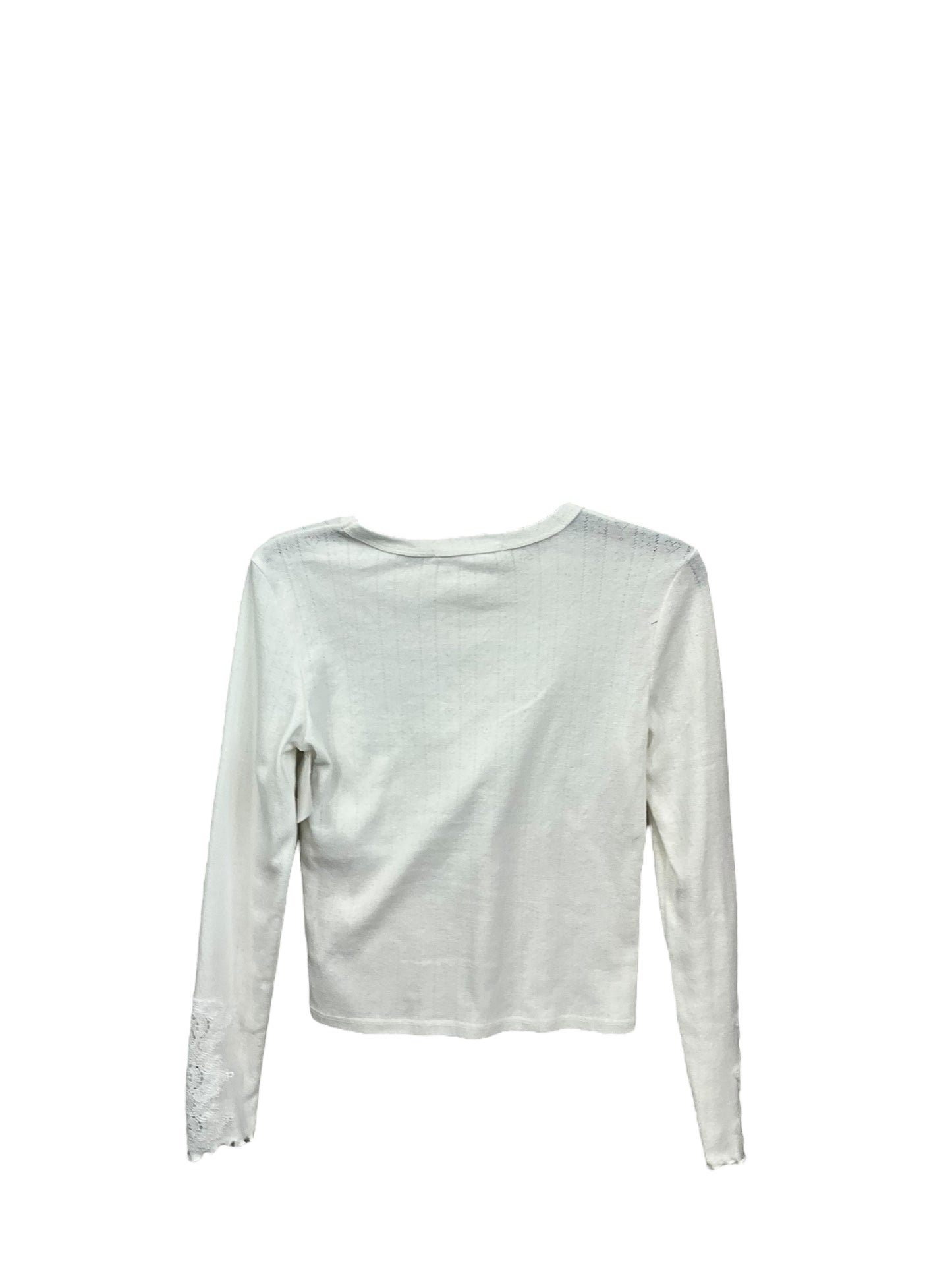 Top Long Sleeve Basic By Hippie Rose In Cream, Size: M