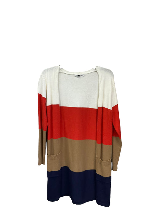 Sweater Cardigan By Clothes Mentor In Multi-colored, Size: L