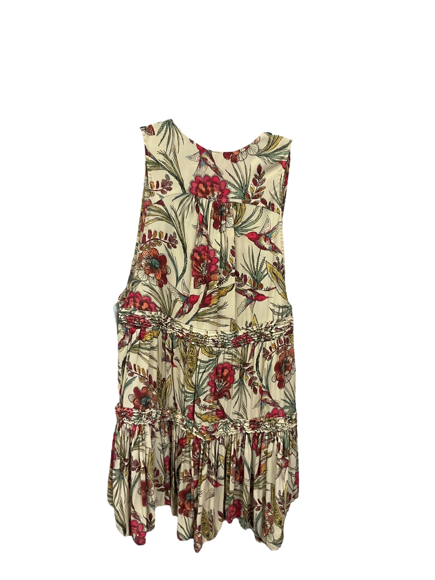 Top Sleeveless By Free People In Floral Print, Size: S