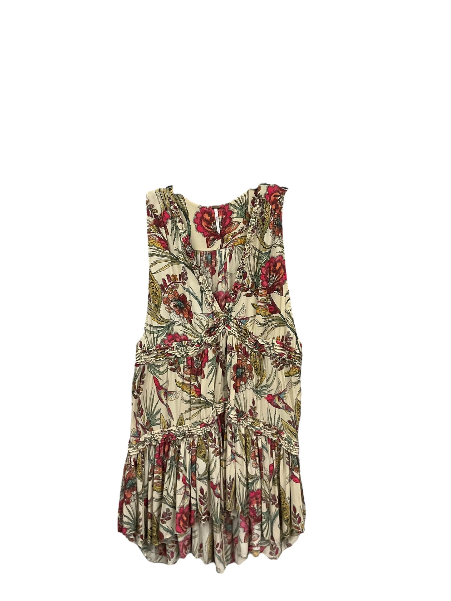 Top Sleeveless By Free People In Floral Print, Size: S