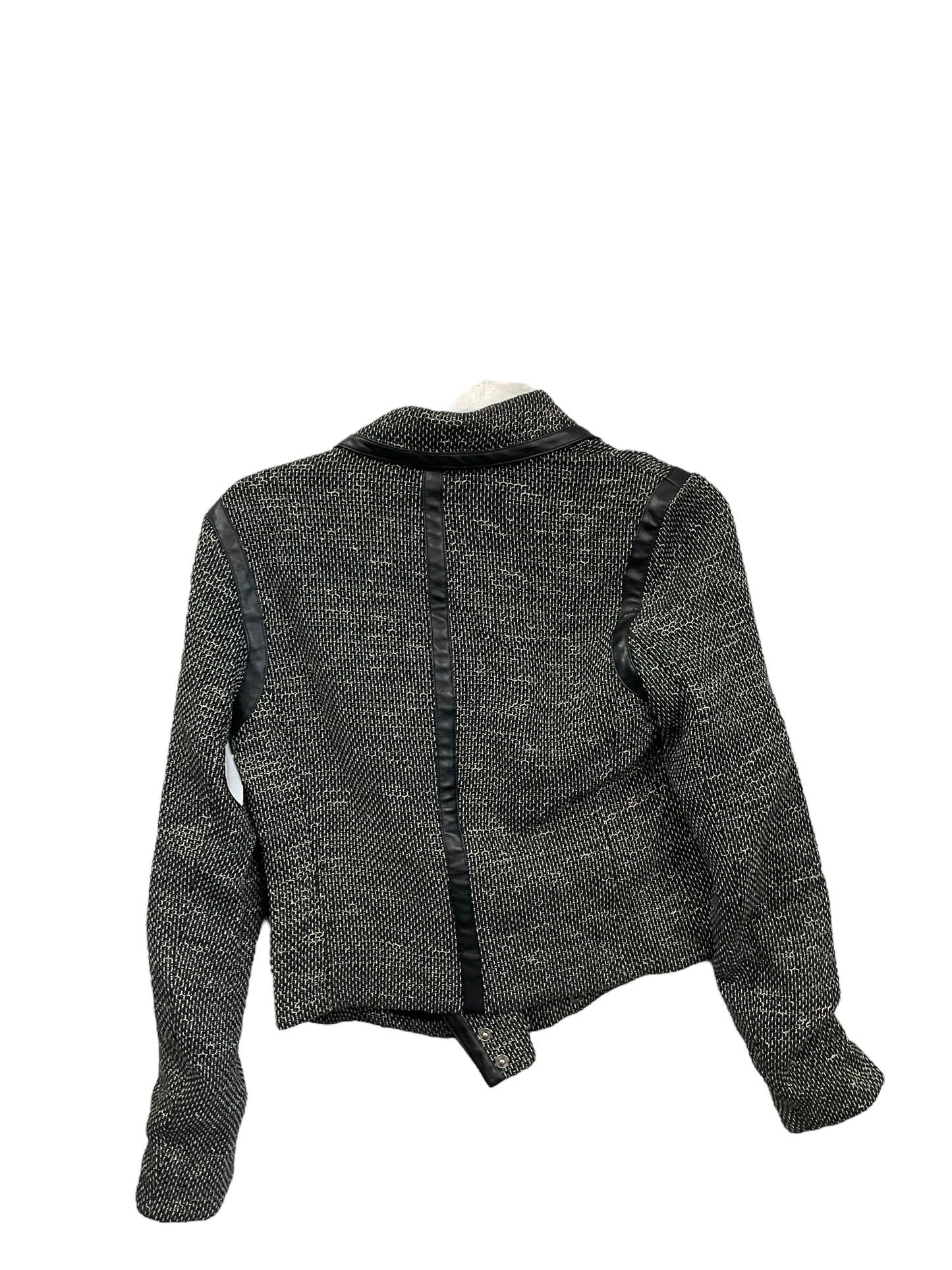 Jacket Moto By Paige In Black & White, Size: S