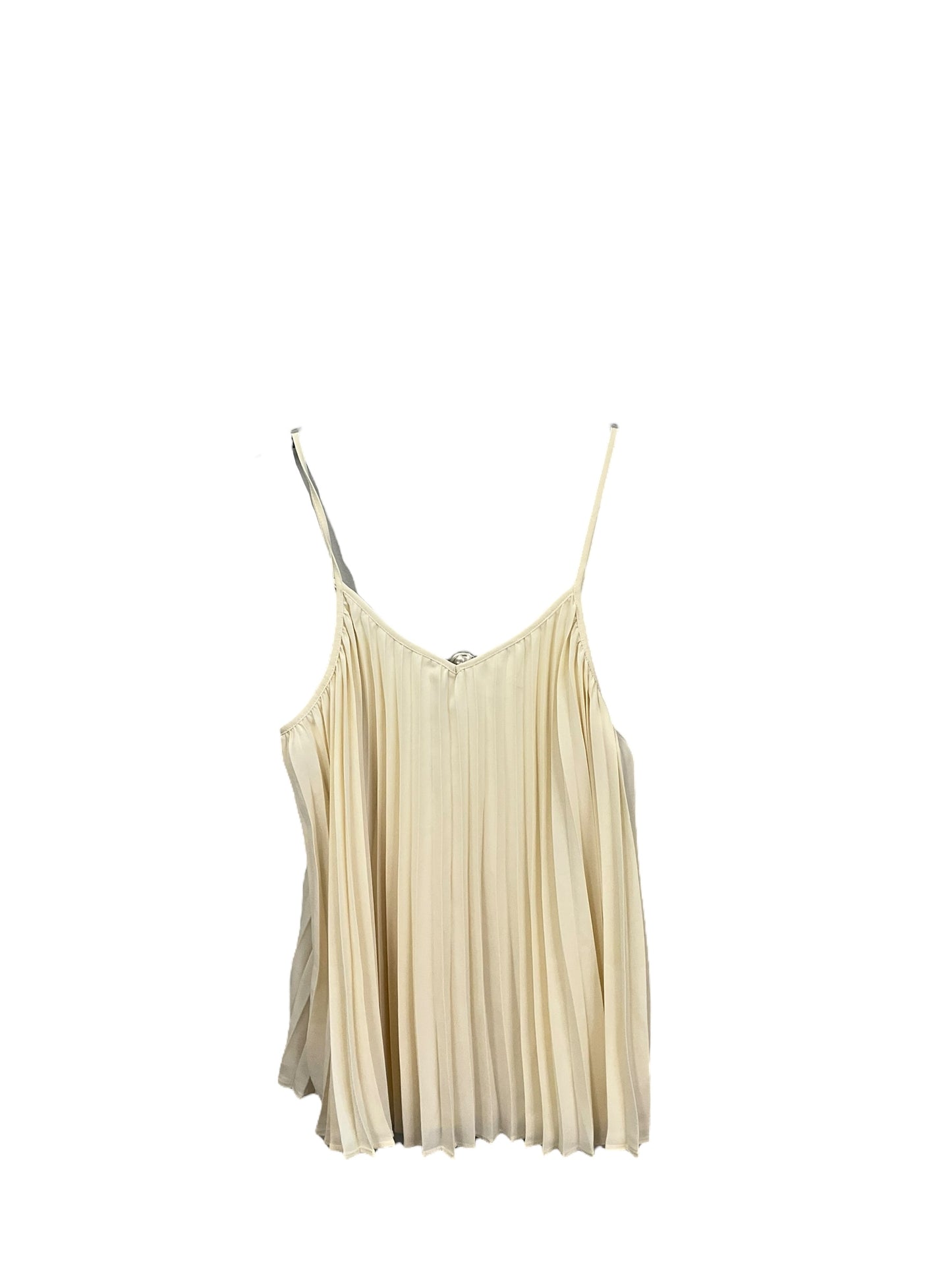 Top Sleeveless By Nine West Apparel In Cream, Size: S