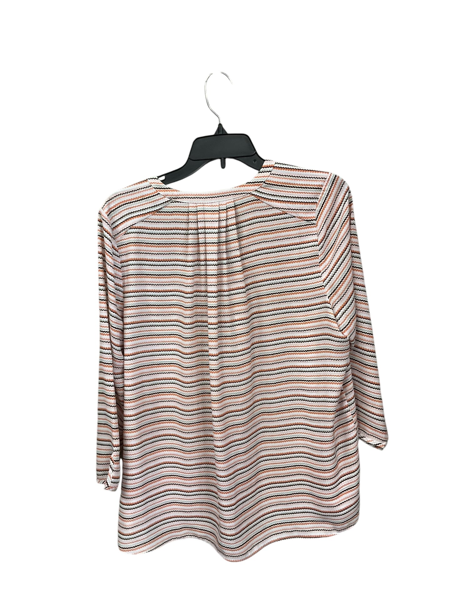 Top Long Sleeve By Clothes Mentor In Striped Pattern, Size: M