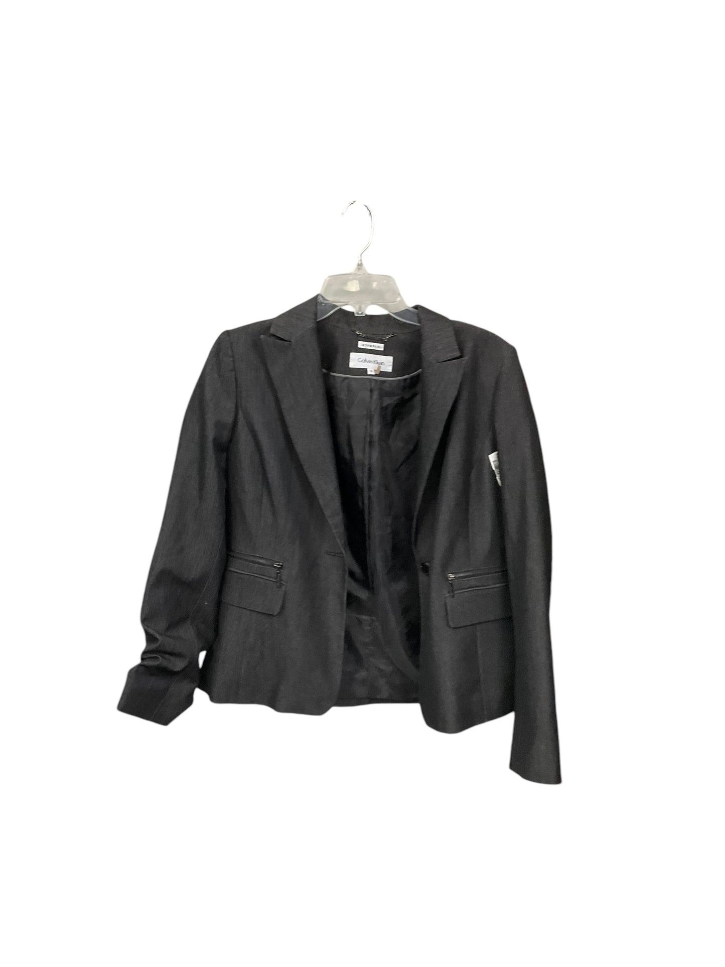 Blazer By Calvin Klein In Black, Size: 8