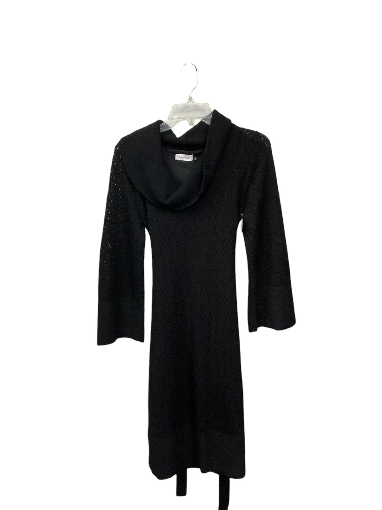 Dress Sweater By Calvin Klein In Black, Size: S