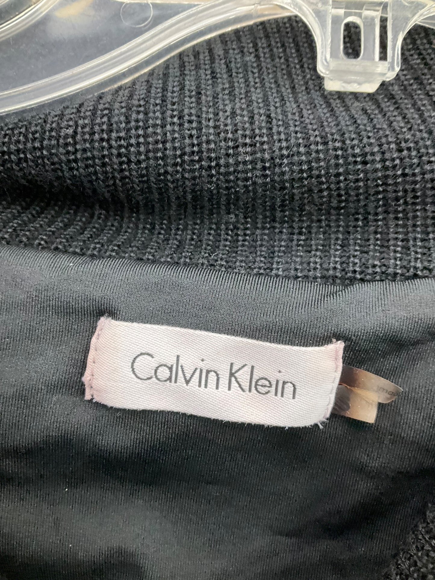 Dress Sweater By Calvin Klein In Black, Size: S