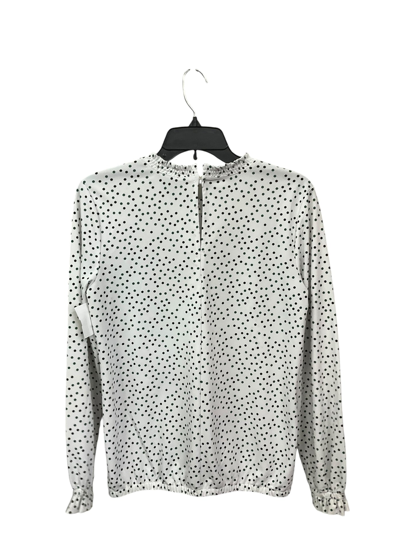 Top Long Sleeve By Ann Taylor In Polkadot Pattern, Size: S