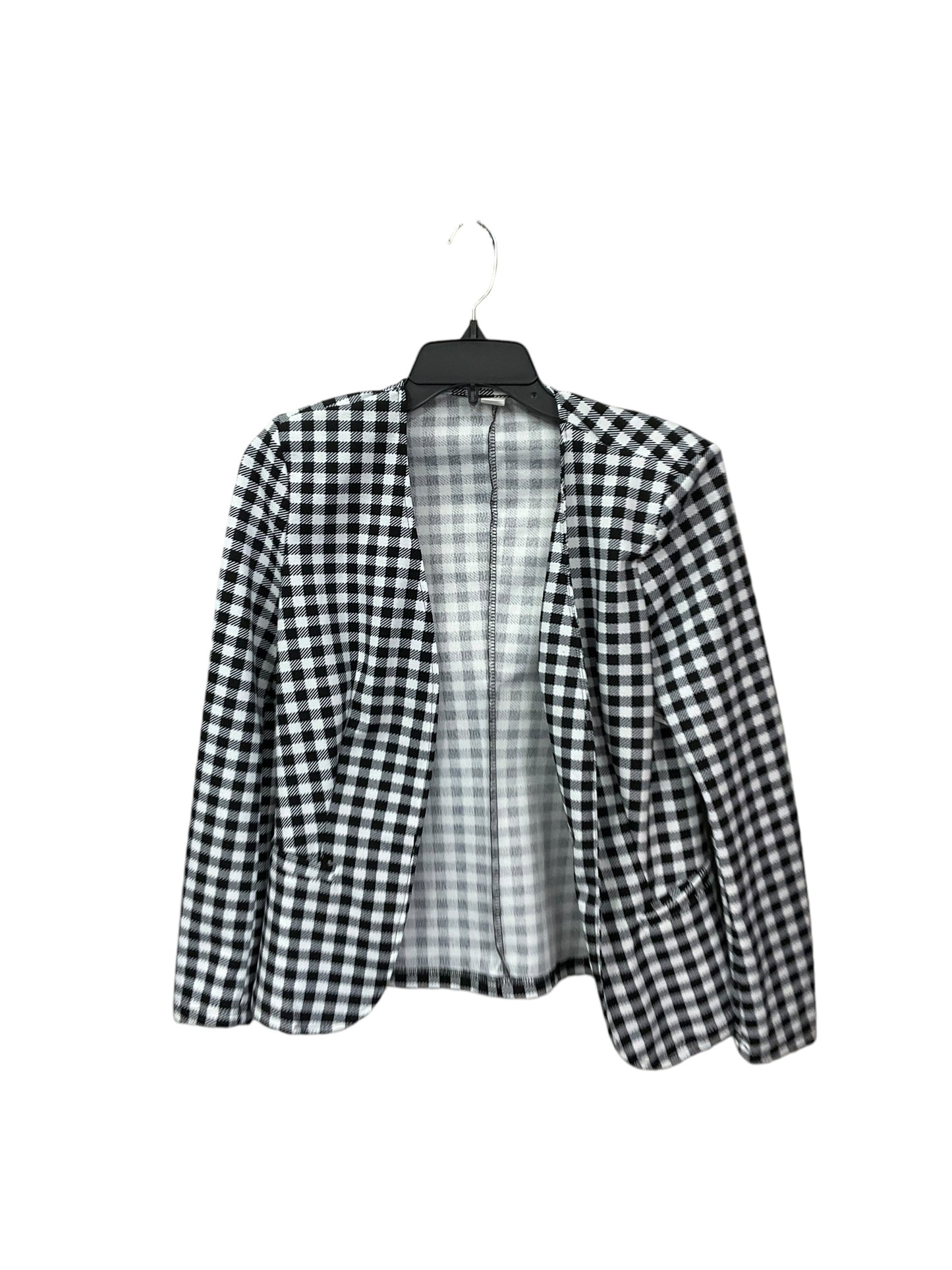 Blazer By Clothes Mentor In Plaid Pattern, Size: Xs