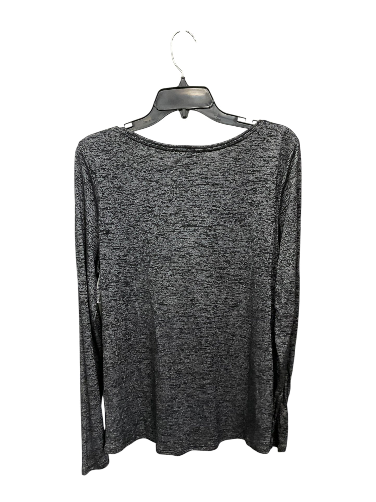 Top Long Sleeve By White House Black Market In Black & Silver, Size: Xl