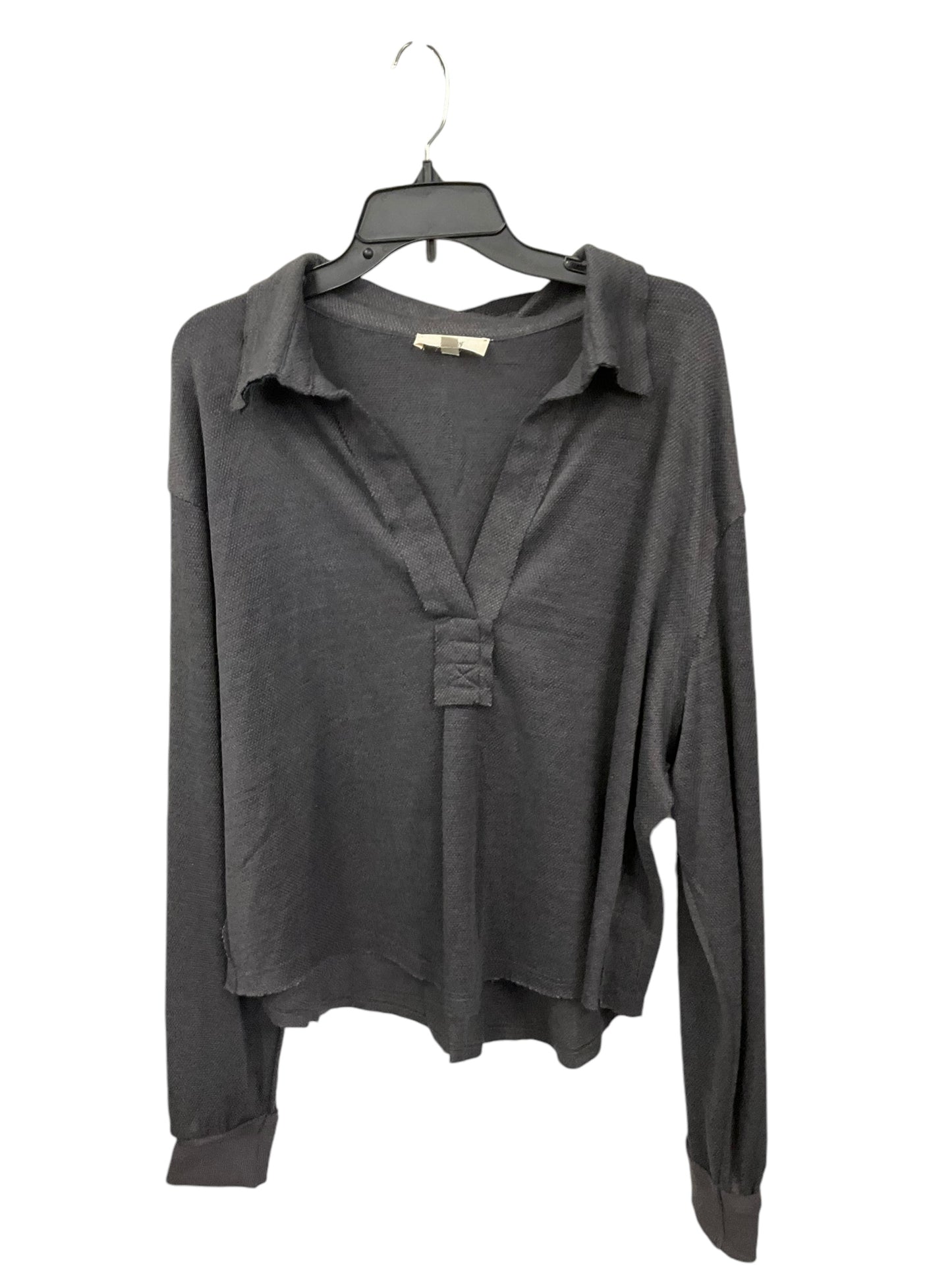 Top Long Sleeve By Clothes Mentor In Grey, Size: L