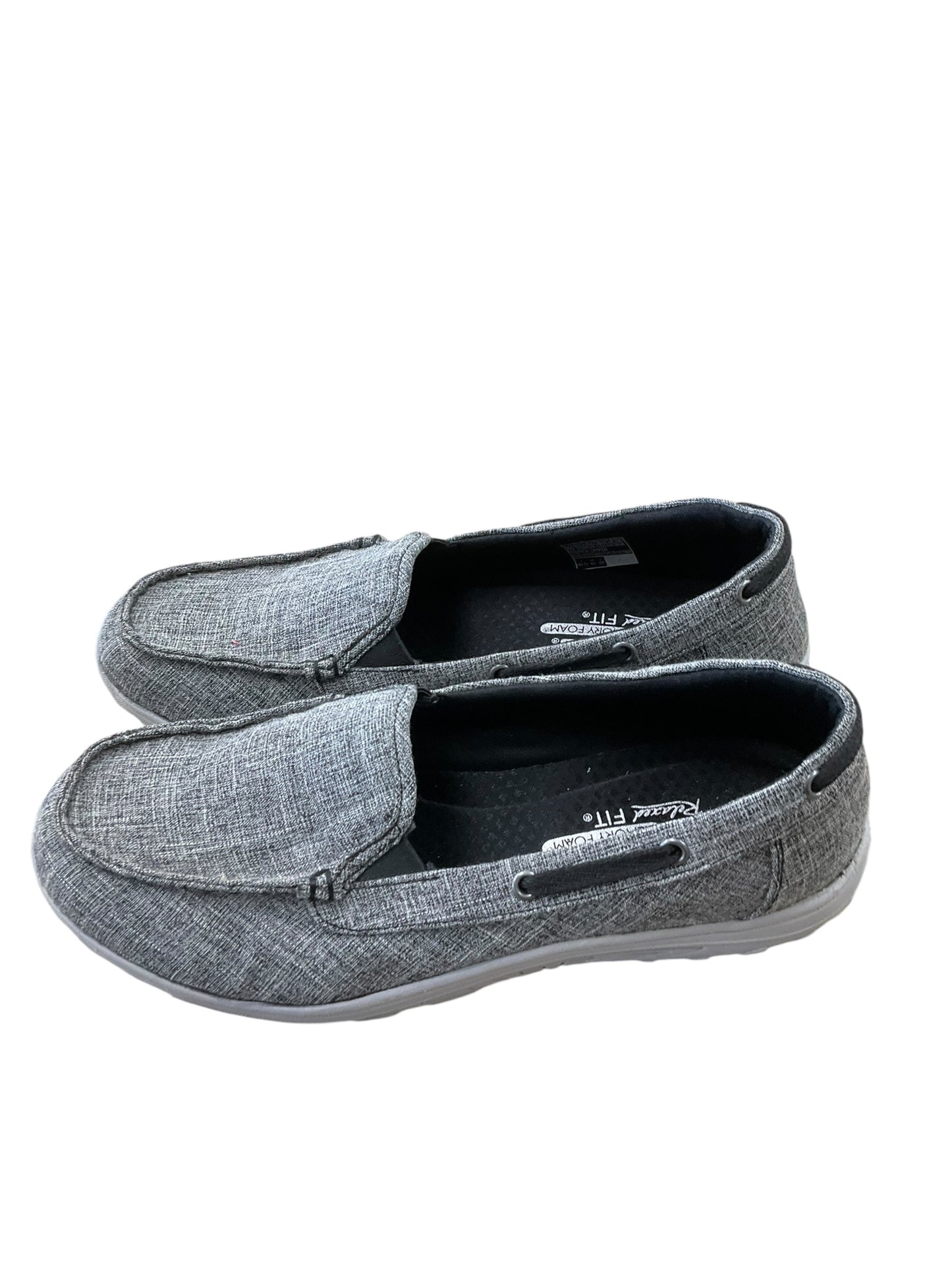 Shoes Flats By Skechers In Grey, Size: 9.5