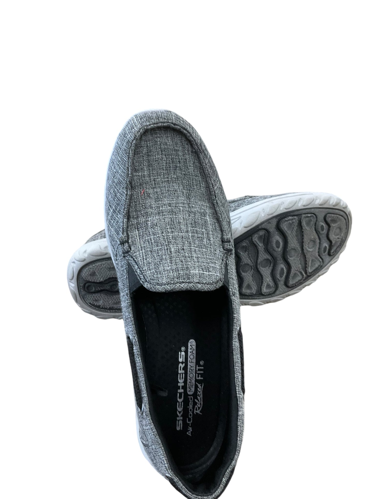 Shoes Flats By Skechers In Grey, Size: 9.5