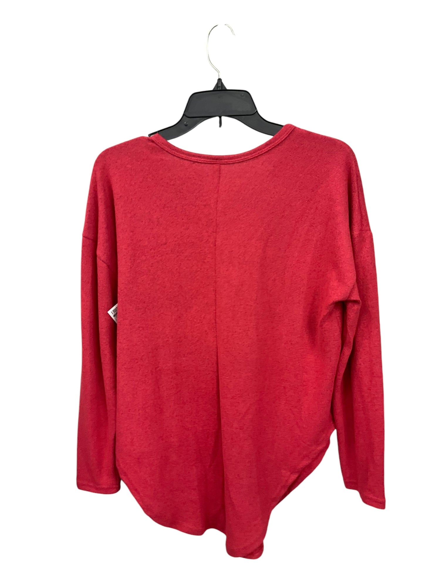 Top Long Sleeve By Just Be In Coral, Size: S