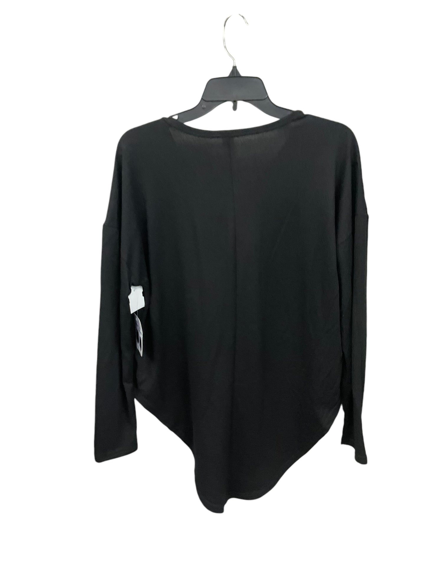 Top Long Sleeve By Just Be In Black, Size: M