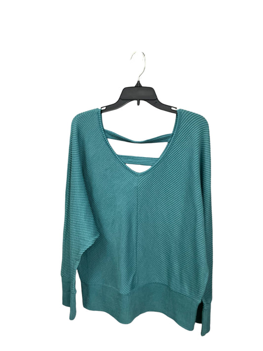 Top Long Sleeve By Just Be In Green, Size: 3x