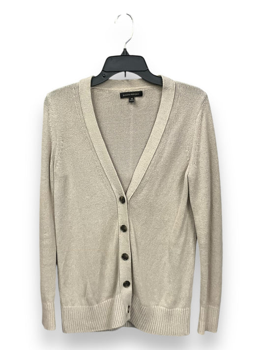 Sweater Cardigan By Banana Republic In Beige, Size: Xs