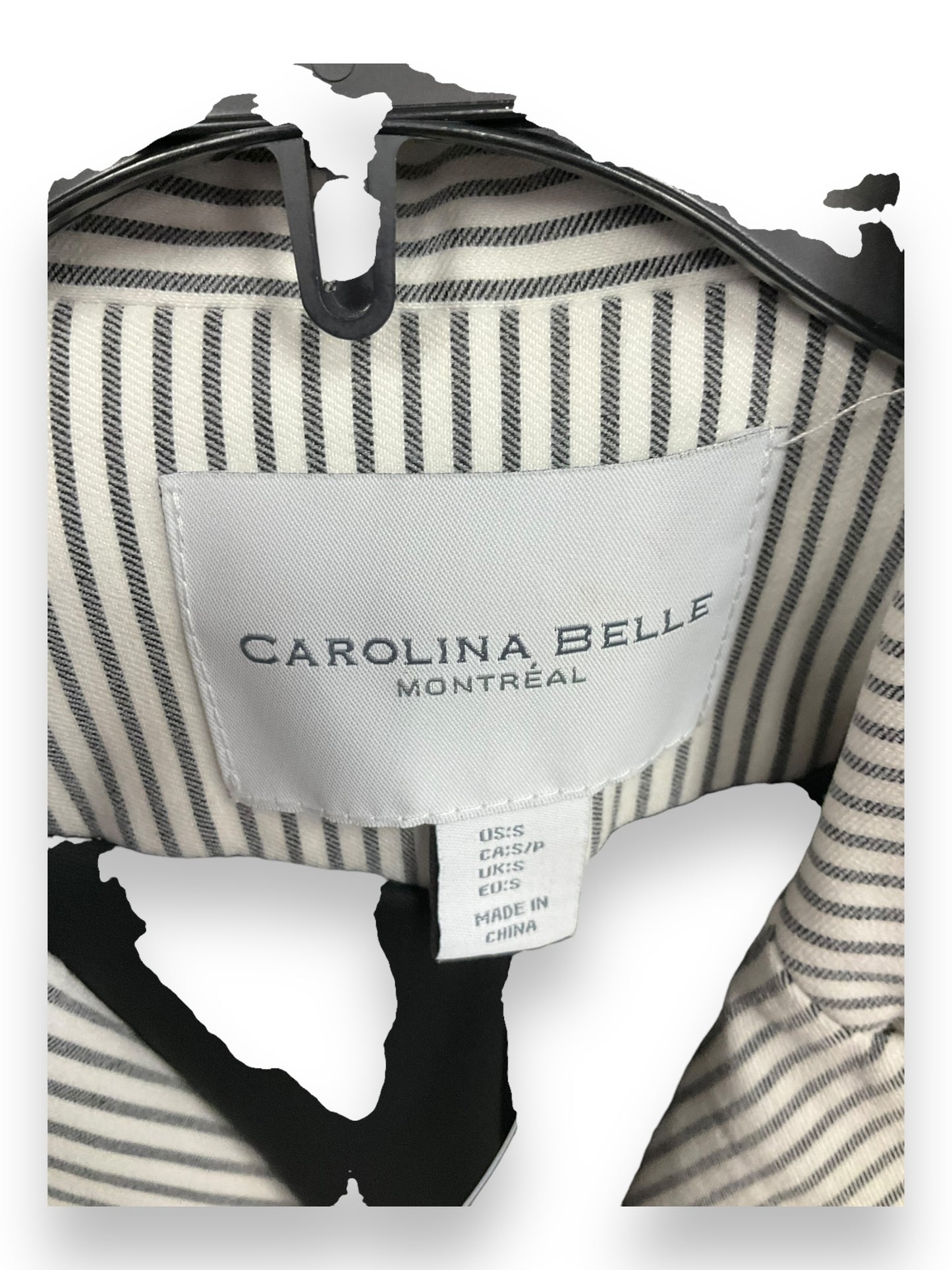 Blazer By Carolina Belle In Striped Pattern, Size: S