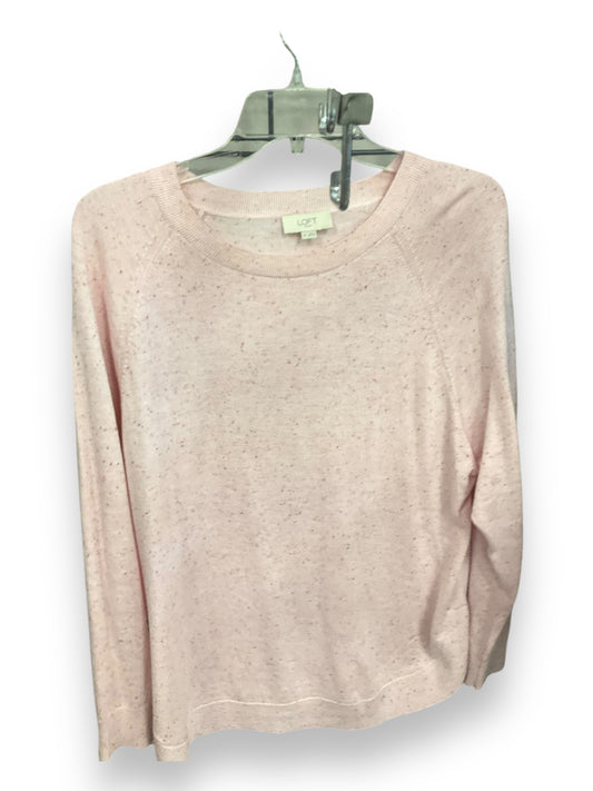 Top Long Sleeve By Loft In Pink, Size: M