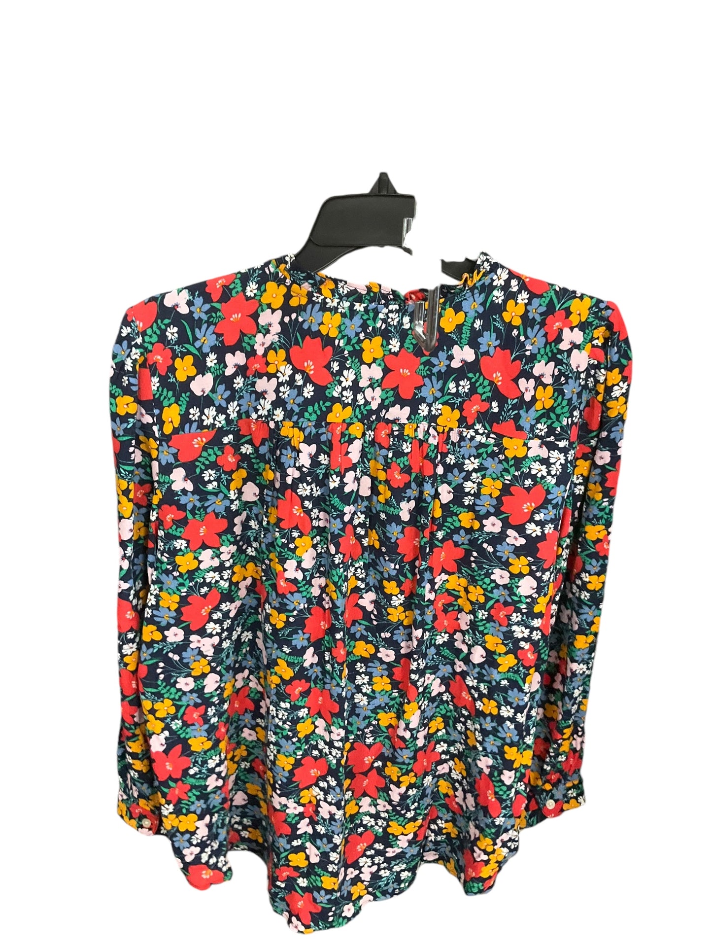 Blouse Long Sleeve By Loft In Floral Print, Size: M