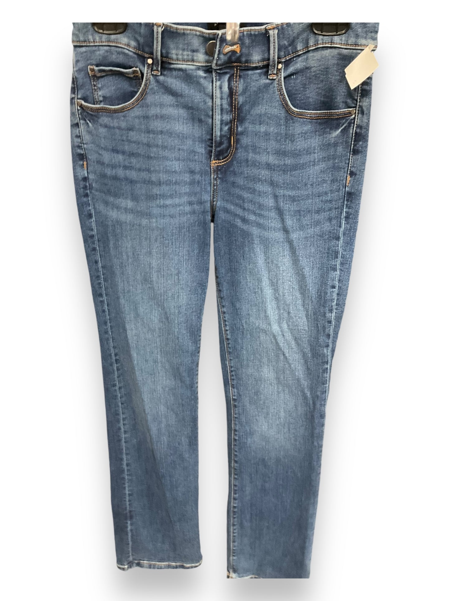 Jeans Flared By Ann Taylor In Blue Denim, Size: 4