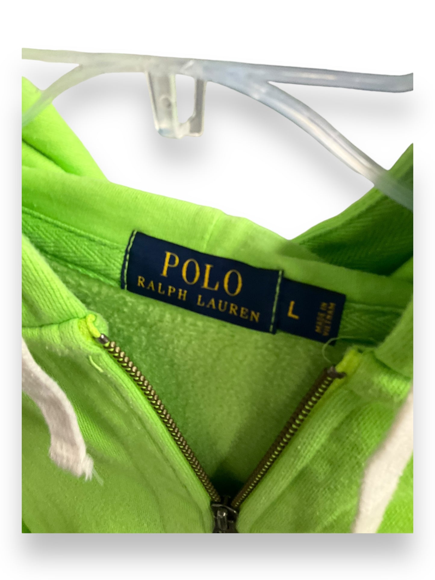 Athletic Jacket By Ralph Lauren In Green, Size: L