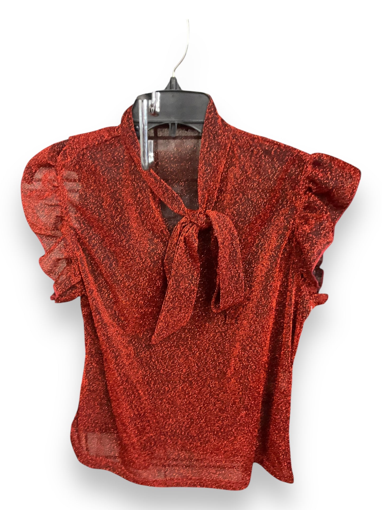 Top Short Sleeve By Shein In Red, Size: Xl