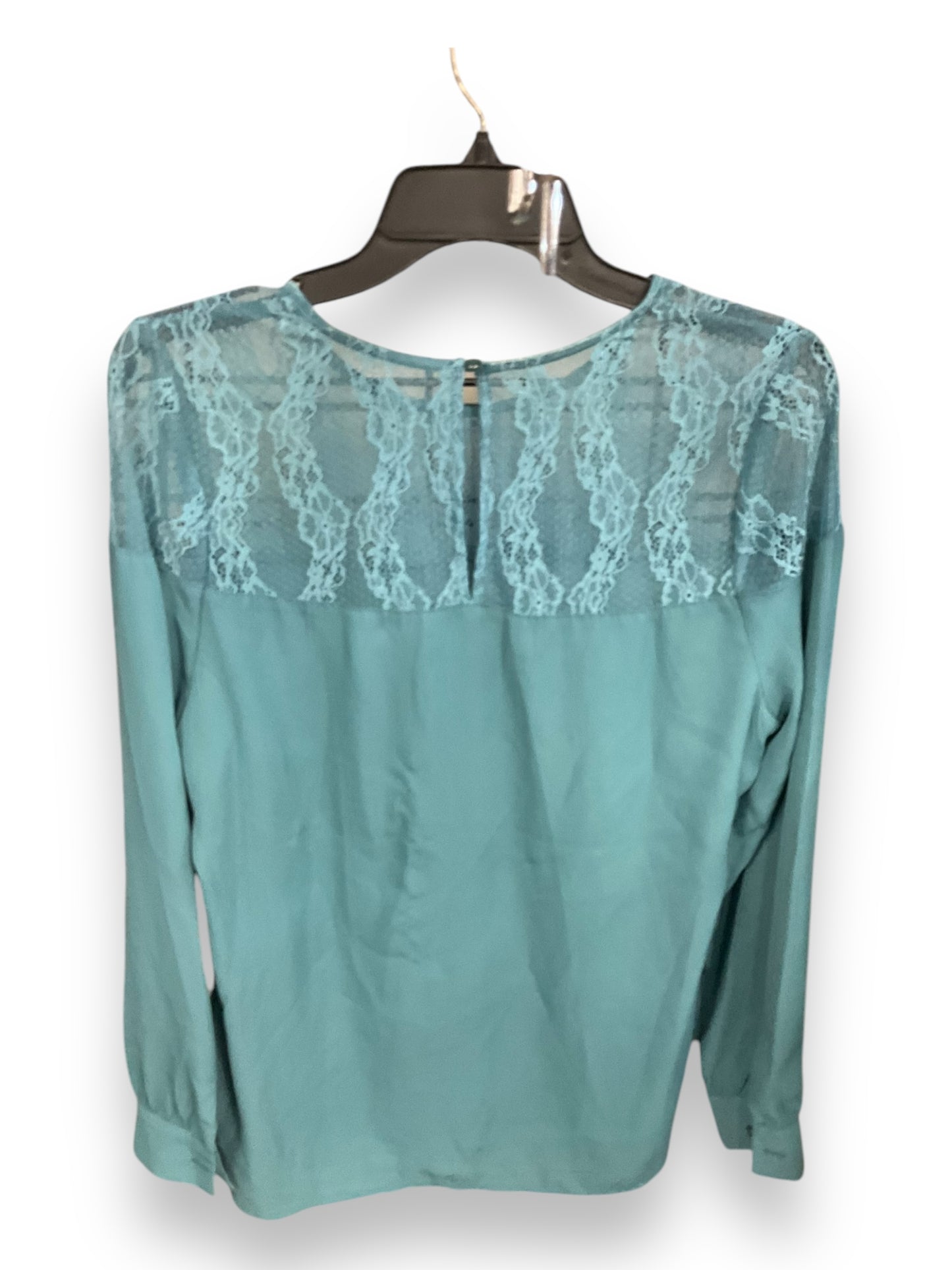 Top Long Sleeve By Just Fab In Teal, Size: L