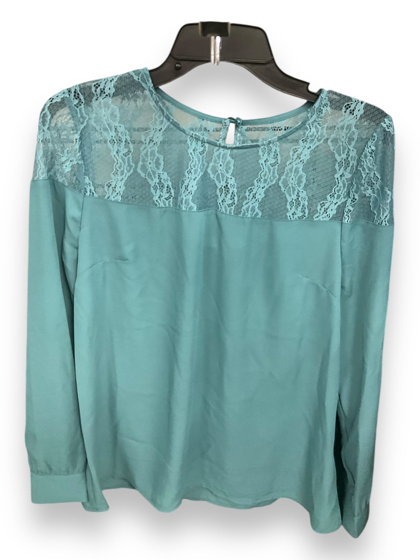 Top Long Sleeve By Just Fab In Teal, Size: L