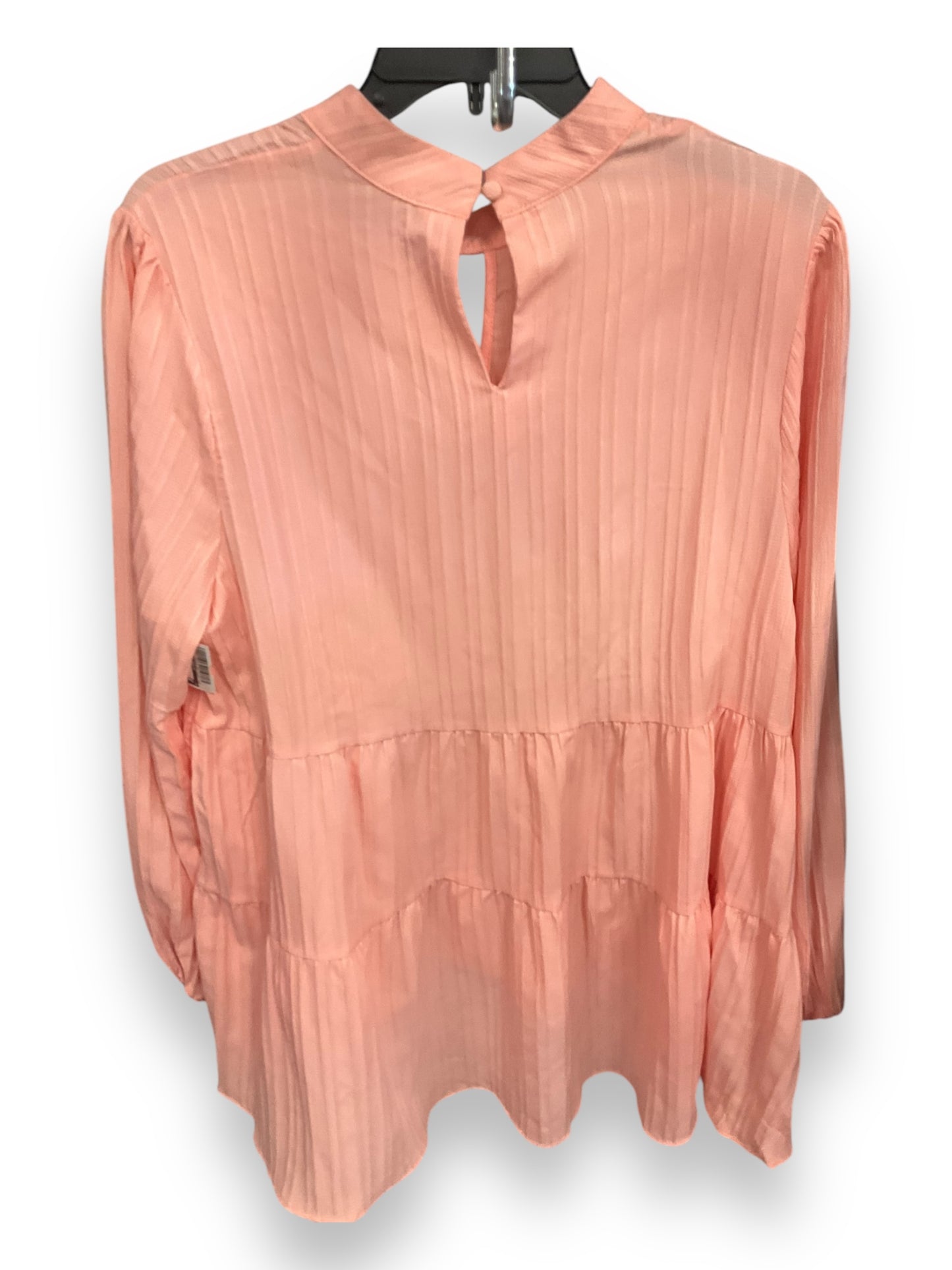 Top Long Sleeve By Clothes Mentor In Peach, Size: 1x