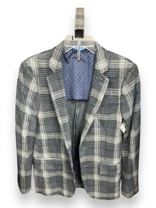 Blazer By Clothes Mentor In Plaid Pattern, Size: L