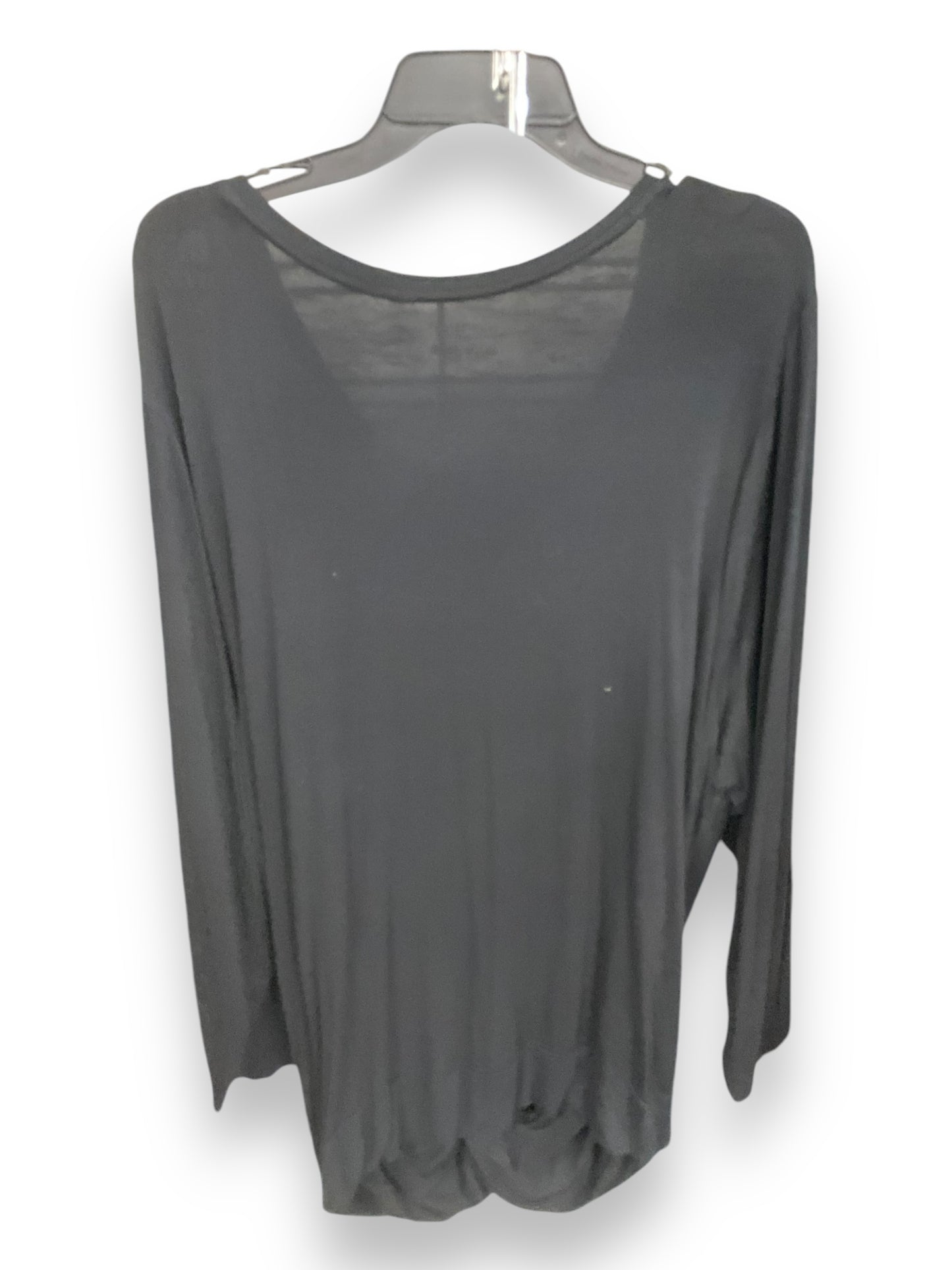 Top Long Sleeve By Lane Bryant In Black, Size: 3x