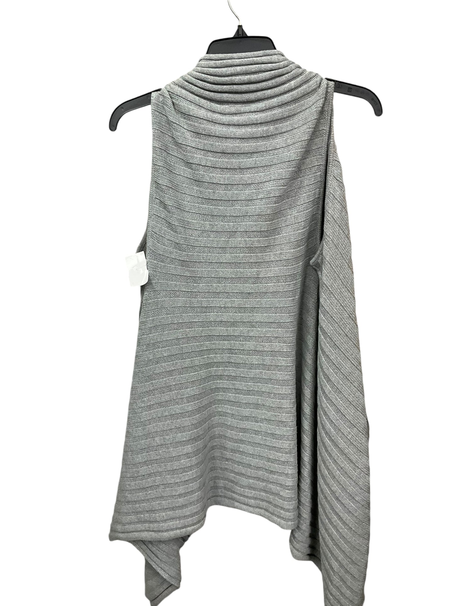 Vest Sweater By Loft In Grey, Size: Xs