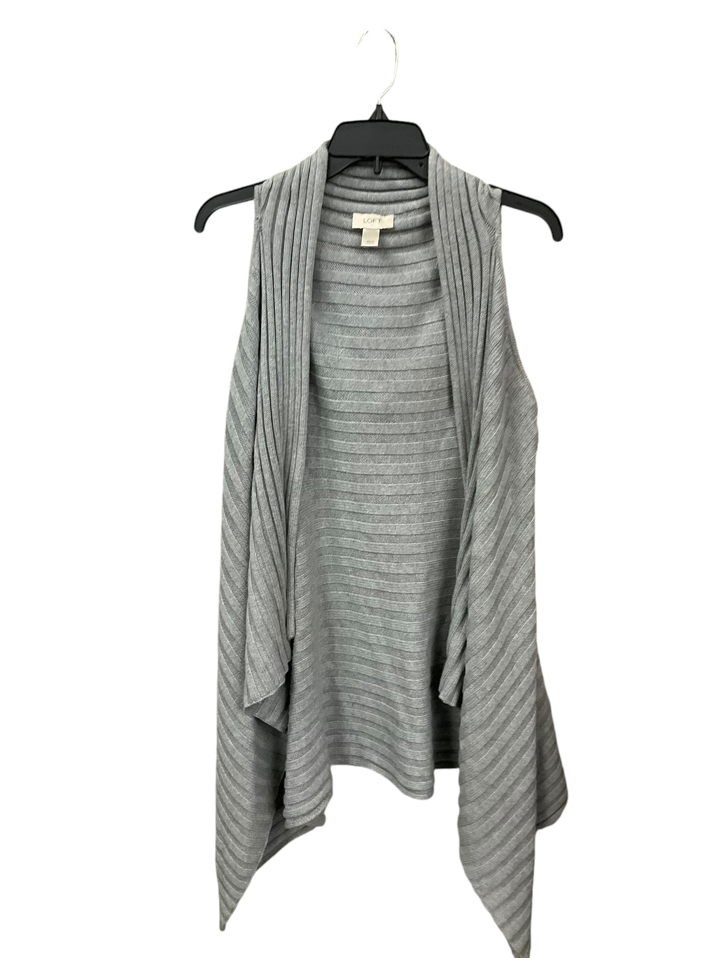 Vest Sweater By Loft In Grey, Size: Xs