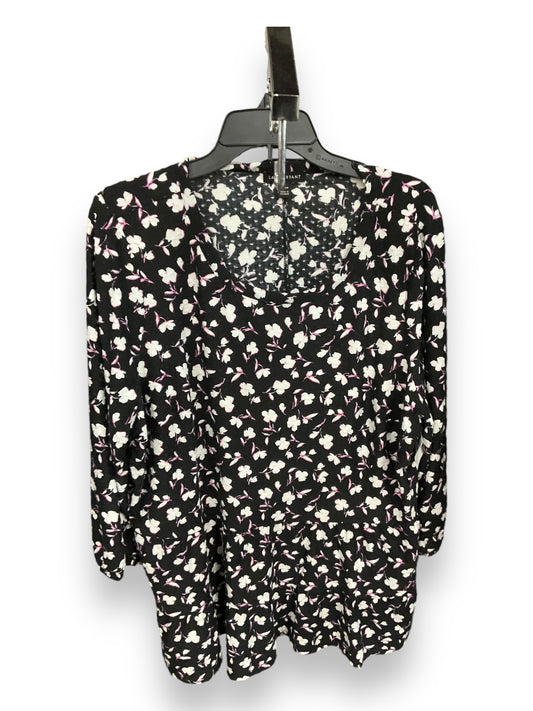 Tunic 3/4 Sleeve By Lane Bryant In Floral, Size: 1x