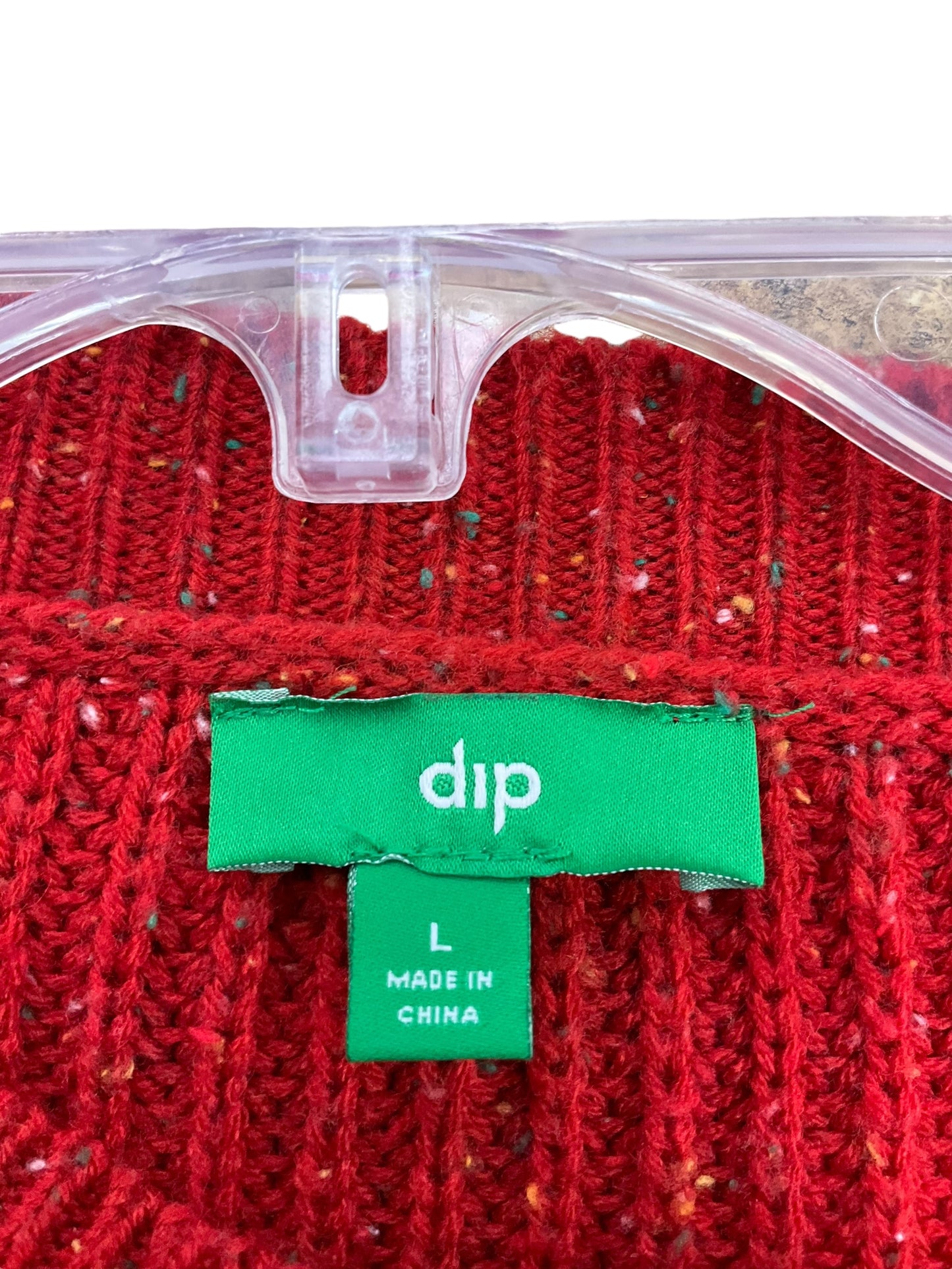 Sweater By Dip In Red, Size: L