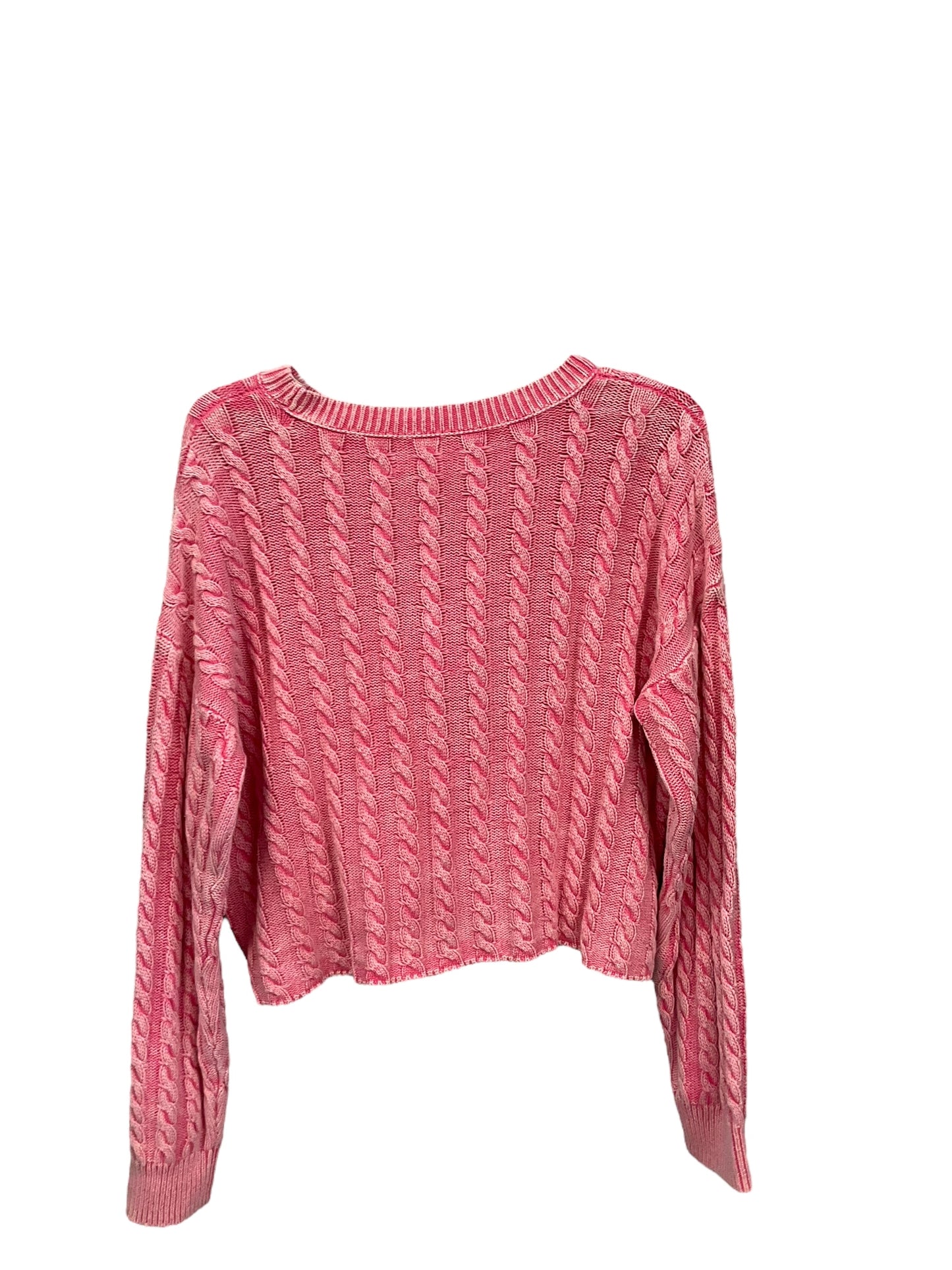 Sweater By Lucky Brand In Pink, Size: M