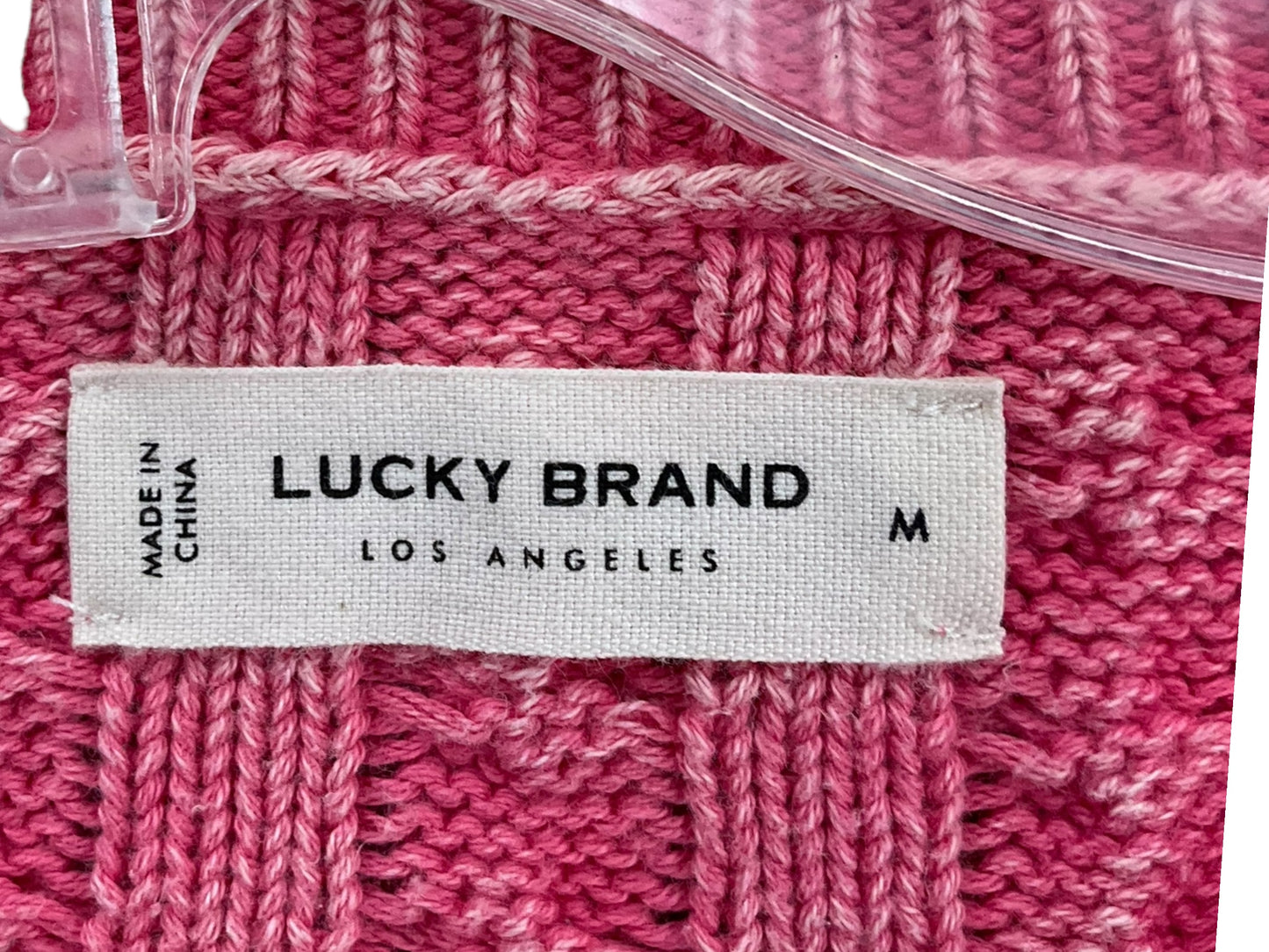 Sweater By Lucky Brand In Pink, Size: M