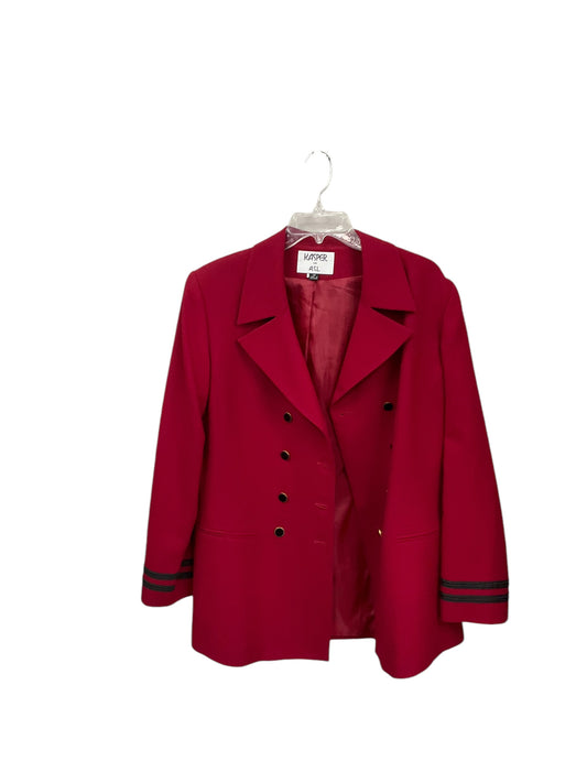 Blazer By Kasper In Red, Size: Xl