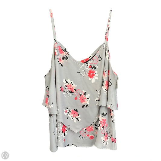 Blouse Sleeveless By Torrid In Grey, Size: 1x