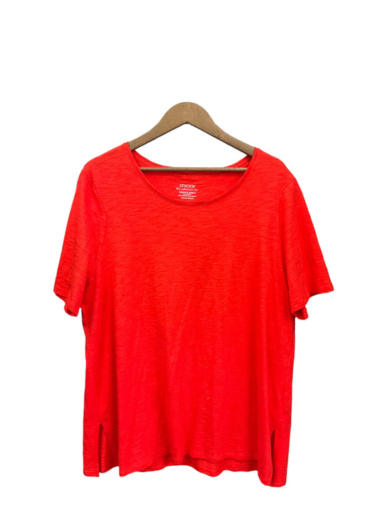 Top Short Sleeve Basic By Chicos  Size: Xl