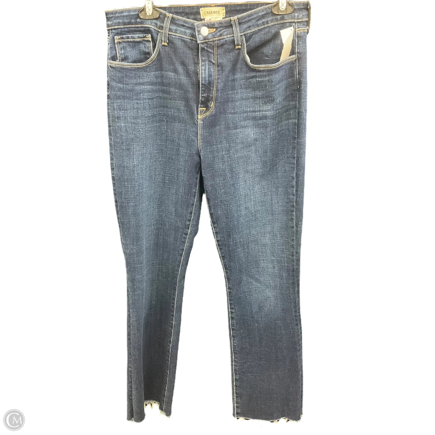 Jeans Boot Cut By L Agence In Blue Denim, Size: 12
